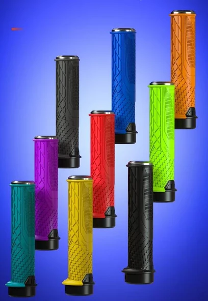 Enlee Mtb Bmx Elcik Silikon Bisiklet Elcik Kaymaz Yapı 140 mm Bisiklet Elciği Kolay Kavrama Turuncu - Resim 3