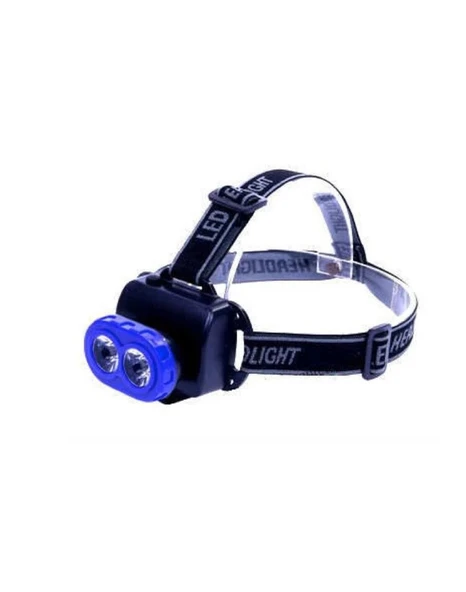 Çift Başlı Pilli Kafa Lambası Feneri ürün görseli