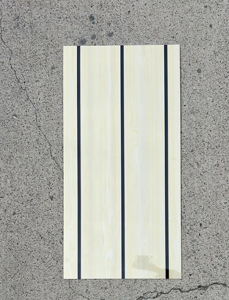 Shiny Krem Lambiri Desenli 60x30cm Yapışkanlı Mutfak Banyo Kaplama Duvar Paneli Kağıdı TX-114 - 5