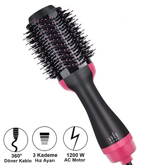 MDB Saç Şekillendirici ve Saç Düzleştirici Fön Tarağı ürün görseli 1