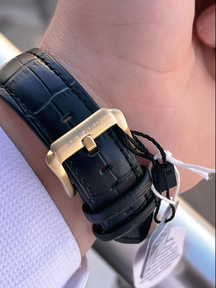 Reward Otomatik Deri Kordon 5 Atm Suya Dayanıklı Erkek Kol Saati VS.BLKT.0618 - Resim 6