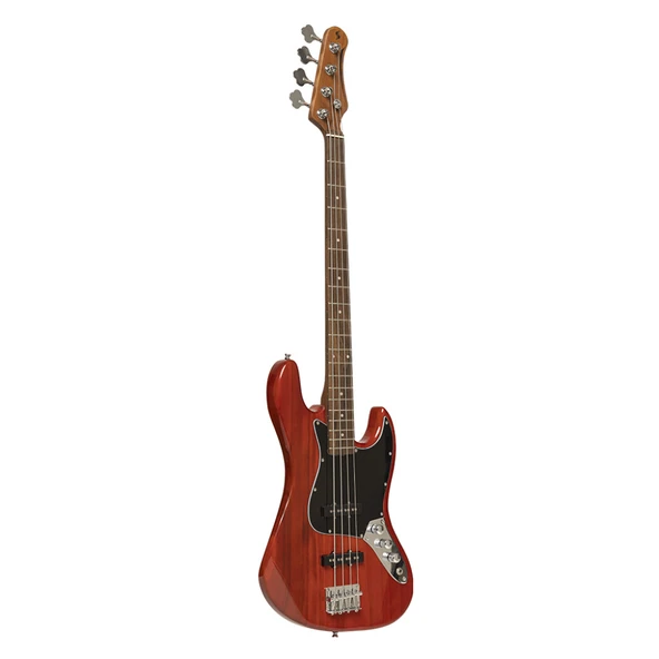 STAGG 4 TELLİ BASS GİTAR KIRMIZI SBJ-30STF RED ürün görseli 1