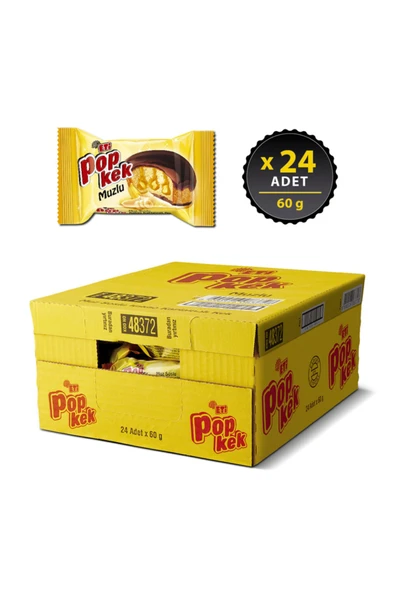 Popkek Muzlu Kek 60 g x 24 Adet - Resim 2