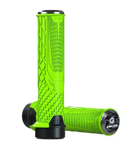 Enlee Mtb Bmx Elcik Silikon Bisiklet Elcik Kaymaz Yapı 140 mm Bisiklet Elciği Kolay Kavrama Yeşil ürün görseli