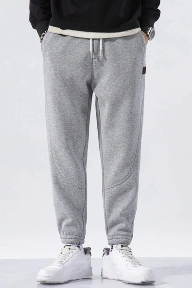 Genıus Store Erkek Eşofman İçi Polarlı Bağcıklı Bel Jogger Spor Eşofman Altı SPOR-ESF001 - Resim 7