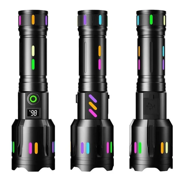 Zoomlu 50W Şarjlı Powerbank El Feneri ürün görseli 1