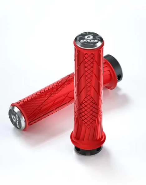 Enlee Mtb Bmx Elcik Silikon Bisiklet Elcik Kaymaz Yapı 140 mm Bisiklet Elciği Kolay Kavrama Kırmızı - Resim 2