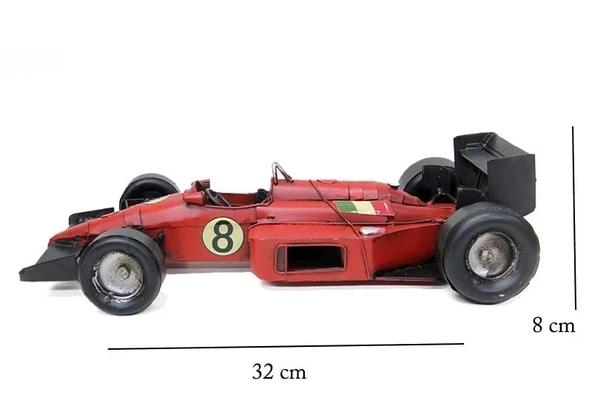 MDB Dekoratif Metal Yarış Arabası - Resim 2