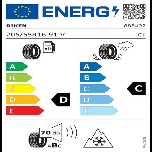Riken 205/55 R16 91V All Season Oto 4 Mevsim Lastiği (Üretim Yılı:2025) - 3