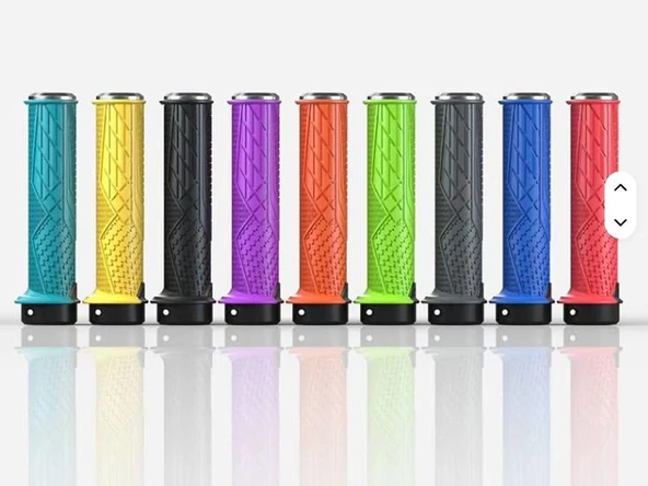 Enlee Mtb Bmx Silikon Bisiklet Elcik Kaymaz Yapı 140 mm Bisiklet Elciği Kolay Kavrama Gold Sarı - Resim 7