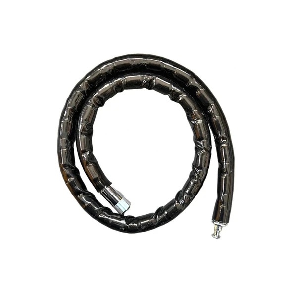 Motorsiklet Kilidi Anahtarlı Körüklü Siyah ( Boy : 120cm-çap : 22mm ) - Resim 2