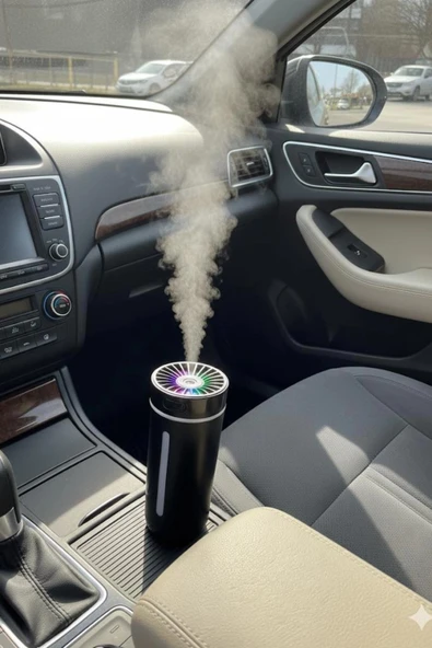 Blackbird KT-H04 Siyah Oto İçi Ofis Ev Hava Nemlendirici Işıklı Buhar Koku Makinası - 7