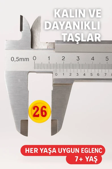 Lüks Tombala Seti 1.6 mm Kalın Büyük Taşlı • Aile Boyu Eğlencelik Tam Set Oyun • 7+ Yaş Kaliteli Kartlar - Resim 6