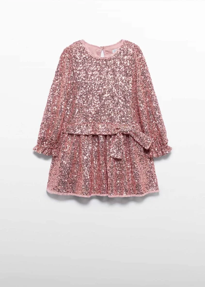 Mayoral Abel&Lula Kız Çocuk Uzun Kol Pullu Elbise - Resim 2