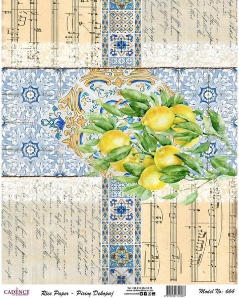 Cadence Pirinç Dekopaj Kağıdı - Model 664 ürün görseli