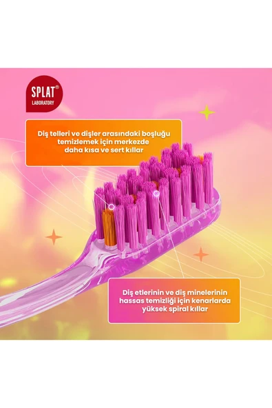 Splat Smilex Ortho+ Diş Fırçası Yumuşak - Resim 4