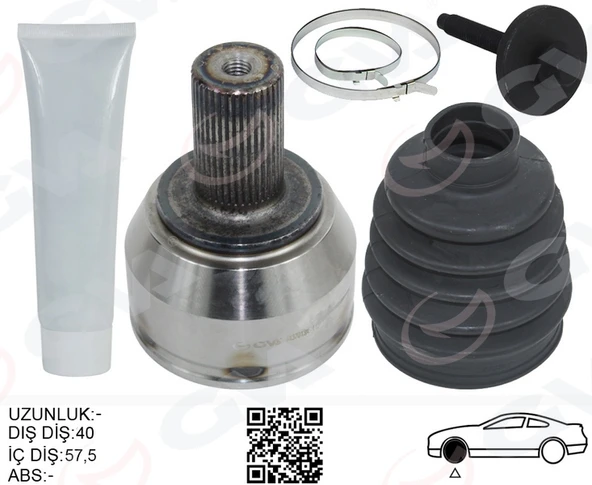 GVA 4437013K ÖN AKS KAFASI DIŞ SAĞ-SOL MONDEO 1.6 BENZINLI 07>14 7G913A327AB-1459743-1481213 ürün görseli 1