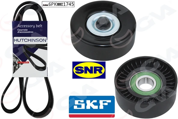 GVA 59A3310 ALTERNATÖR GERGİ KİTİ TOURNEO CONNECT-TRANSİT CONNECT 1.8Dİ-TDCİ 07- KLİMALI 6PK1745 6H5Q6C301BA-1S4Q6A228AD-1118677 ürün görseli 1