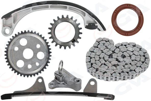 GVA 59C7114 EKSANTRİK ZİNCİR SETİ TOYOTA YARIS 1.0L 1SZ-FE SCP10 fransız üretim araçlar için 03-05 1350623010-1354523010-1359123010 ürün görseli 1