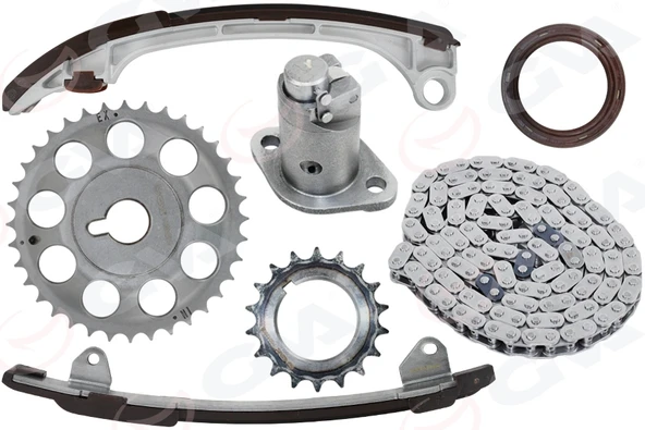 GVA 59C7113 EKSANTRİK ZİNCİR SETİ TOYOTA AVENSIS 2.0L 1AZFSE AZT220 AZT250 00-08 / RAV4 2.0L 1AZ-FE ACA21 ACA30 ACA31 01-12 1350628011-1354028010-1355928010 ürün görseli 1