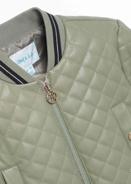 Mayoral Abel&Lula Kız Çocuk Kapitone Deri Ceket - 4