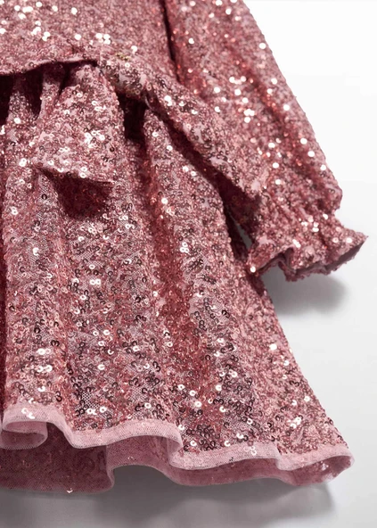 Mayoral Abel&Lula Kız Çocuk Uzun Kol Pullu Elbise - Resim 4