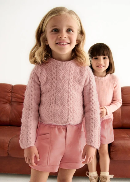 Mayoral Abel&Lula Kız Çocuk Deri Şort ürün görseli