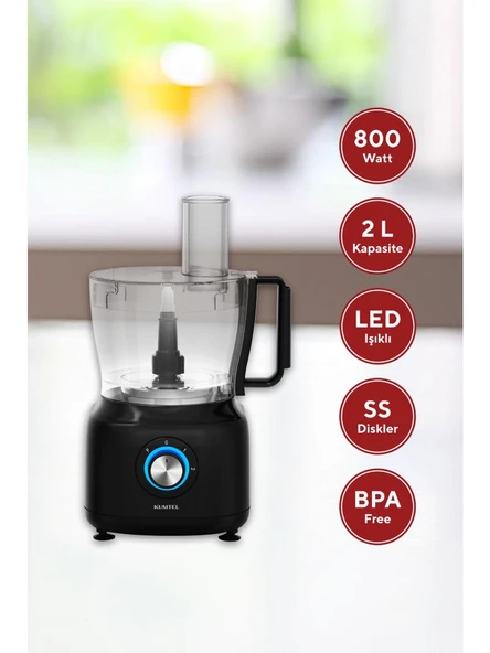 Çok Fonksiyonlu Mutfak Robotu 800 W 12 in 1 Ku mt el - Resim 3