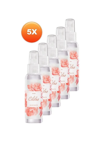 Avon Celebre Kadın Vücut Spreyi EDT 100 ML x 5 ürün görseli