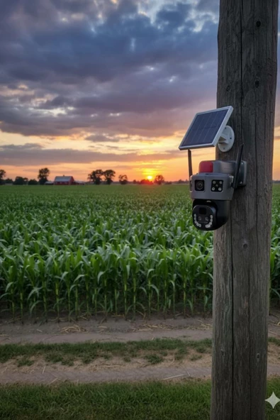 Okam 6020 4G E Sim Özellikli Solar 10X Optik Zoom Kamera - 5