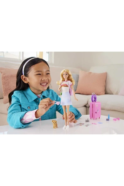 Barbie Seyahatte Bebeği ve Aksesuarları - 2