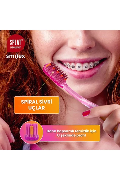 Splat Smilex Ortho+ Diş Fırçası Yumuşak - Resim 3