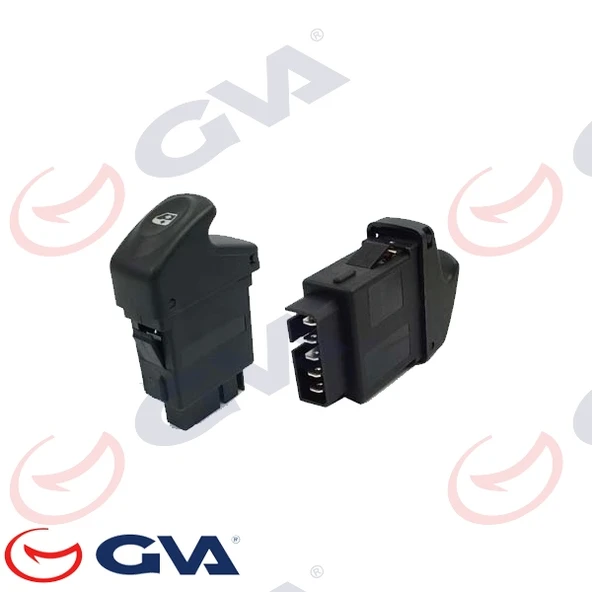 GVA 8016001 CAM AÇMA ANAHTARI SOL RENAULT KANGOO 97> TEKLİ 5 PİN 7700307605-8200090316 ürün görseli