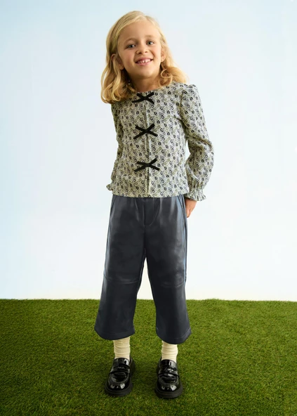 Mayoral Abel&Lula Kız Çocuk Deri Pantolon - Resim 5