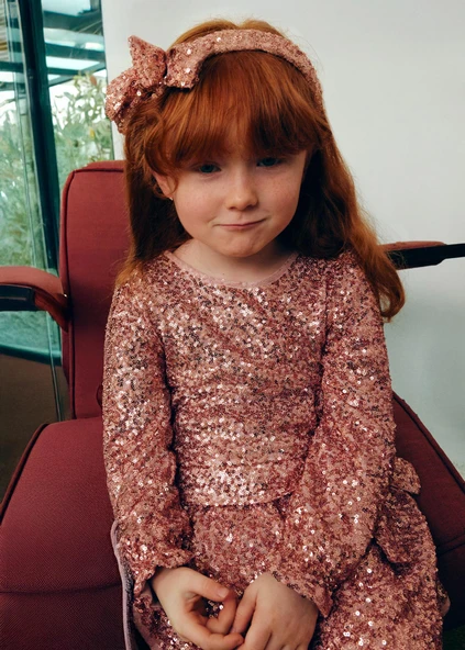 Mayoral Abel&Lula Kız Çocuk Uzun Kol Pullu Elbise - Resim 5