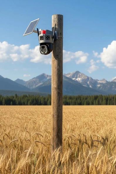 Okam 6020 4G E Sim Özellikli Solar 10X Optik Zoom Kamera - 2