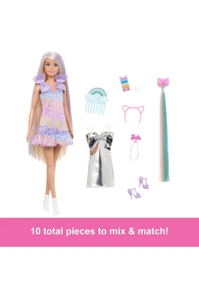 Barbie Hair Play Doll -Caucasian - 3