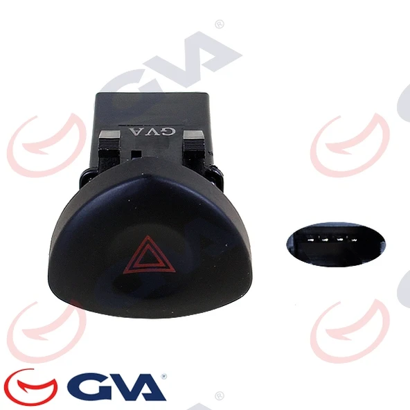 GVA 8016002 DÖRTLÜ FLAŞÖR ANAHTARI CLIO II-III KANGOO II 08> FİŞ 8200060036-8200442723-8200634256 ürün görseli