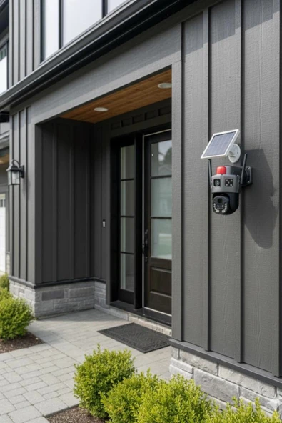 Okam 6020 4G E Sim Özellikli Solar 10X Optik Zoom Kamera - 7