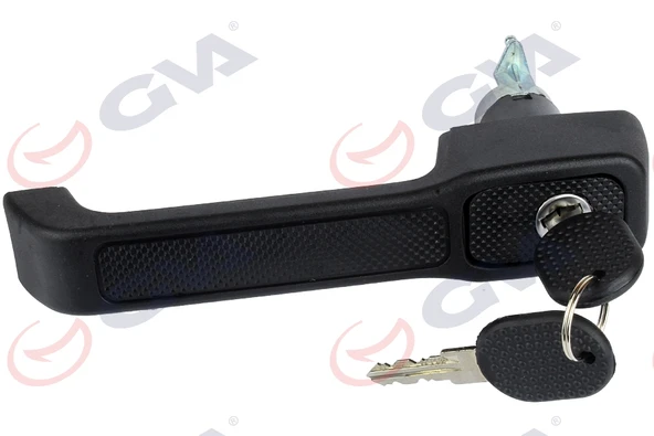 GVA 8624211 DIŞ KAPI KOLU ANAHTAR SETLİ ÖN SOL ANAHTAR DELİKLİ SİYAH DESENLİ UNO 89-95 7645874 ürün görseli