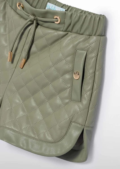 Mayoral Abel&Lula Kız Çocuk Deri Şort - Resim 4