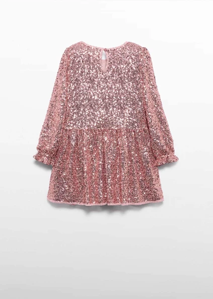 Mayoral Abel&Lula Kız Çocuk Uzun Kol Pullu Elbise - Resim 3