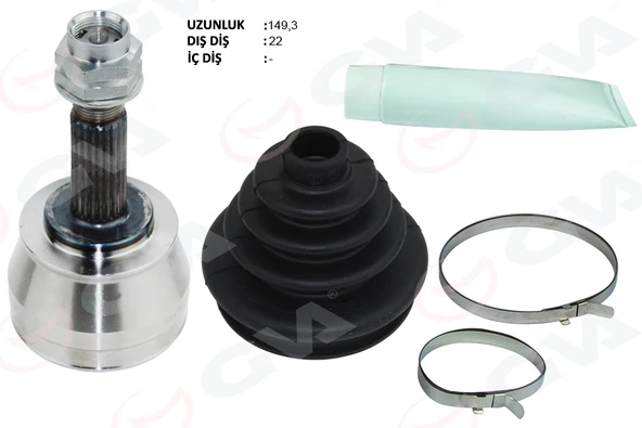 GVA 4421007K AKS KAFASI SOL-SAG ON DIS FIAT ALBEA 1.2i 03-07 46307516 ürün görseli 1