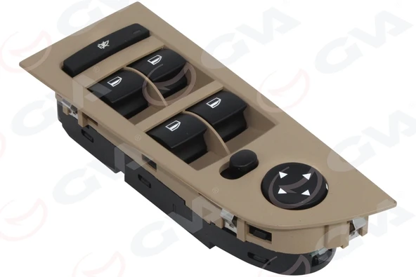 GVA 8099015 CAM AÇMA ANAHTARI SOL DÖRTLÜ KATLANMAZ BEJ ÇERÇEVELİ BMW E90 E91 61319217331 ürün görseli