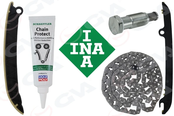 GVA 59C7511 EKSANTRİK ZİNCİR SETİ VW GOLF6-JETTA-POLO-A3-LEON 1.2TSI 08-12 CBZB-CBZA DAR BAKLA 03F198229A-03F109507B-03F109158K ürün görseli 1