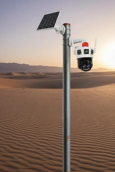 Okam 6010 4G E Sim Özellikli Solar 10X Optik Zoom Kamera - 3