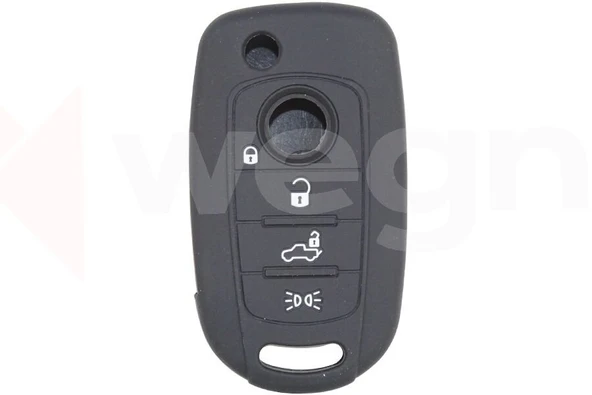 KONTAK ANAHTAR KUMANDA KORUYUCU KILIF SİLİKON FIAT EGEA CRONOS 500X SİYAH  AKSESUAR ürün görseli