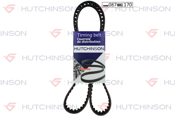 HUTCHINSON 087HTDP17 TRİGER KAYIŞI 087x170 RENAULT CLIO KANGO SYMBOL TWINGO 1.2 8V NISSAN KUBISTAR 1.2 8V CT915 7700863095-1680600QAM ürün görseli 1