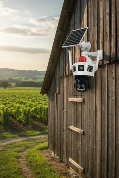 Okam 6010 4G E Sim Özellikli Solar 10X Optik Zoom Kamera