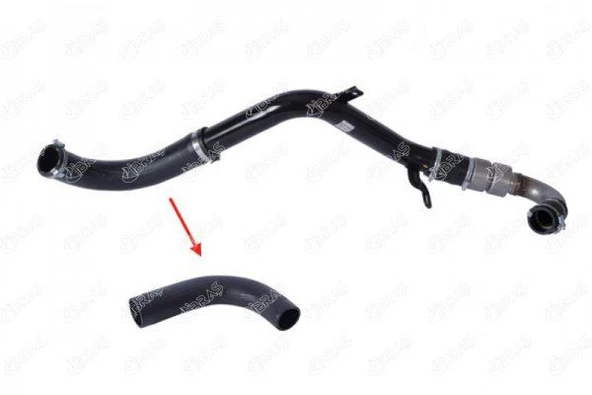 IBRAS 19957 TURBO HORTUMU BÜYÜK FORD CMAX I-FOCUS II 2.0 TDCI METAL BORU HARİÇ 6M516C646BB-6M516C646BA-1417961 ürün görseli 1